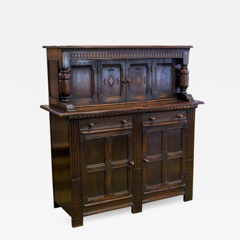 Early 20th Century English Court Cupboard