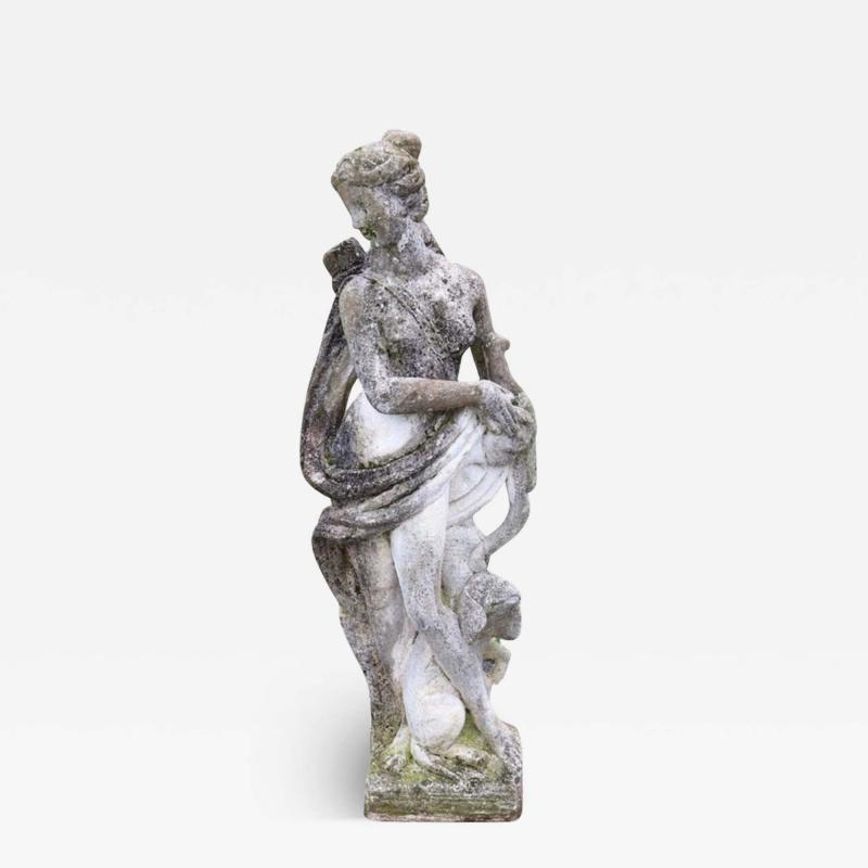 Early 20th Century Italian Garden Statue Diana Goddess of the Hunt 