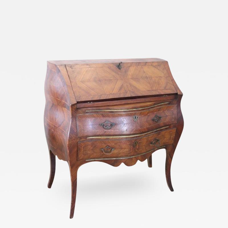 Early 20th Century Italian Louis XV Style Cabinet with Writing Desk