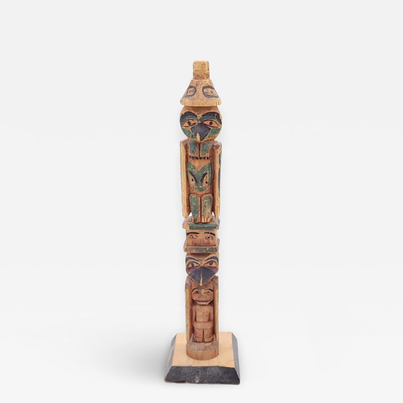 Early 20th Century Model of Totem Pole NW Coast America