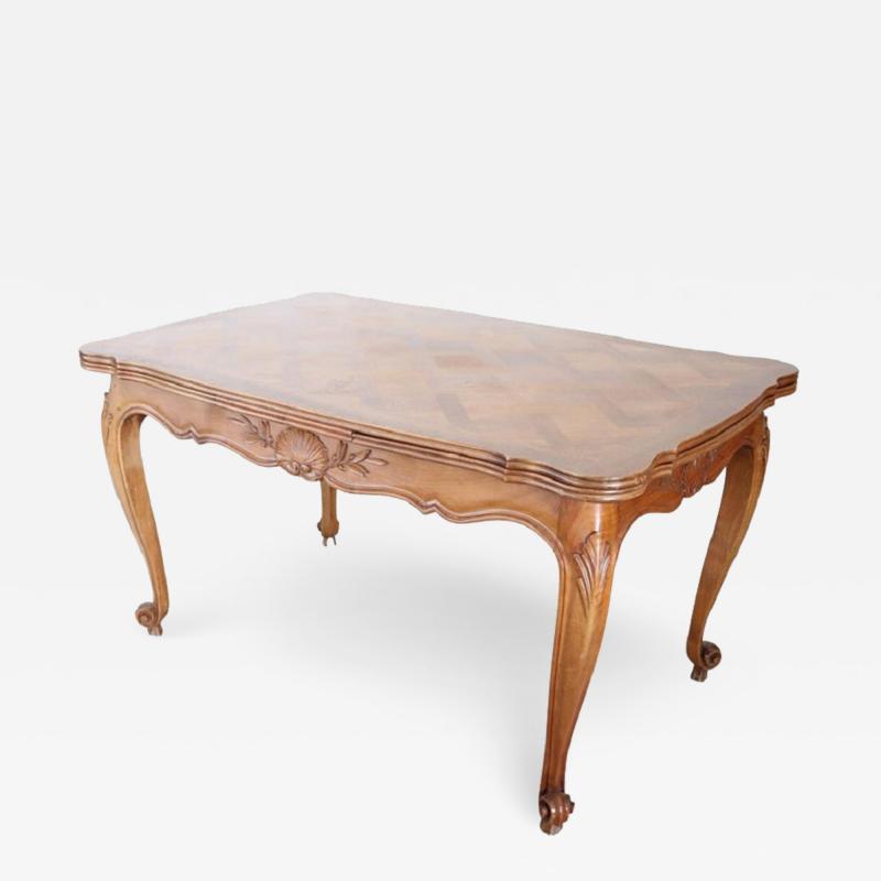 Early 20th Century Provencal Carved Cherry Wood Extendable Dining Table