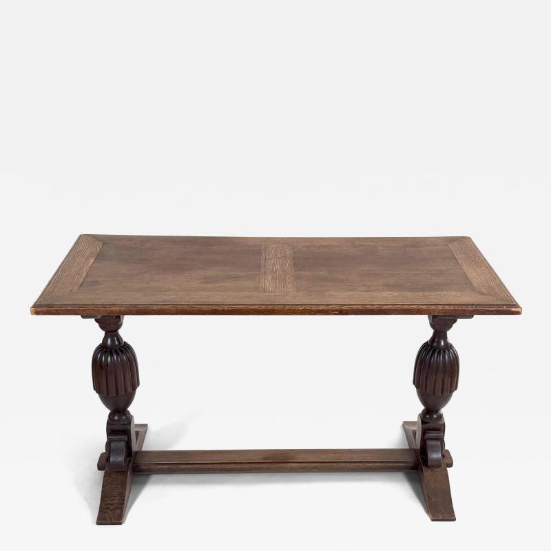 Early 20th Century Solid Oak Refectory Table