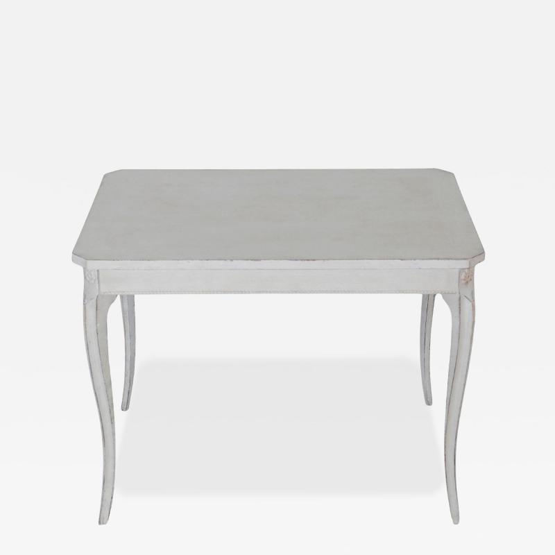 Early 20th Century Swedish Coffee Table with Graceful Cabriole Legs