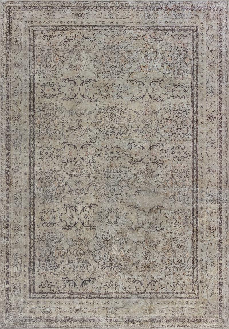 Early 20th Century Turkish Sivas Sand Handmade Wool Rug