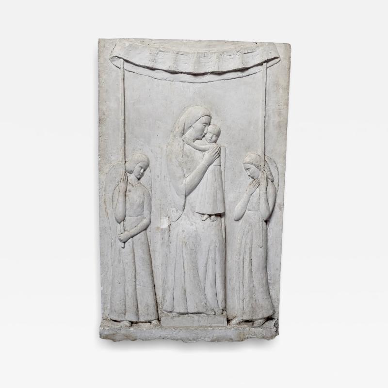 Early 20th century macquette in plaster