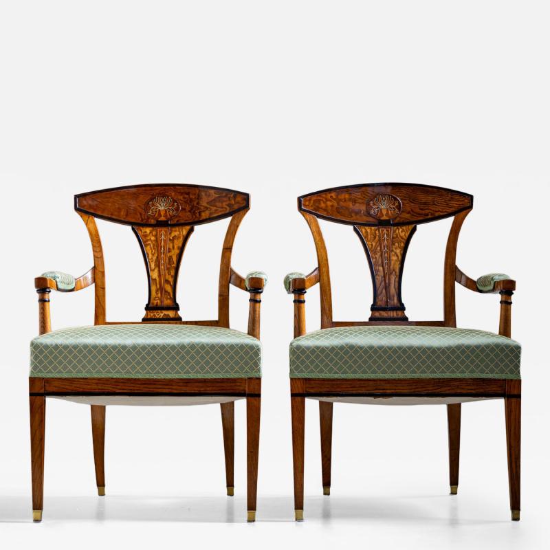 Early Biedermeier Armchairs Vienna around 1810