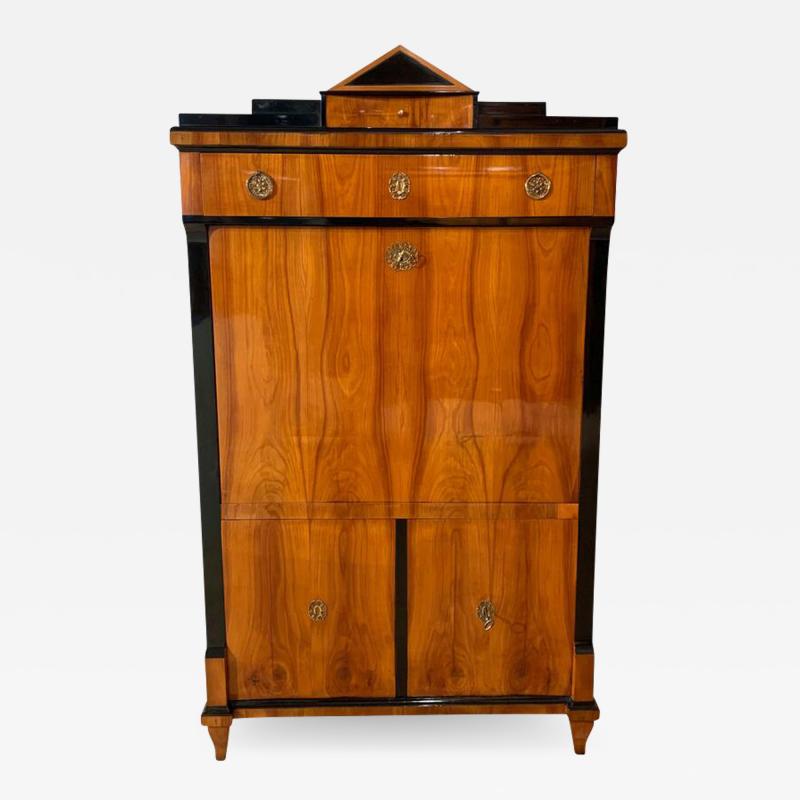 Early Biedermeier Secretaire Cherry Veneer South Germany circa 1820