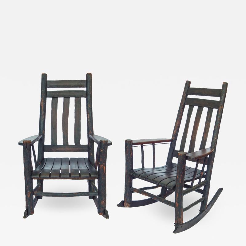 Early Handmade Adirondack Rockers