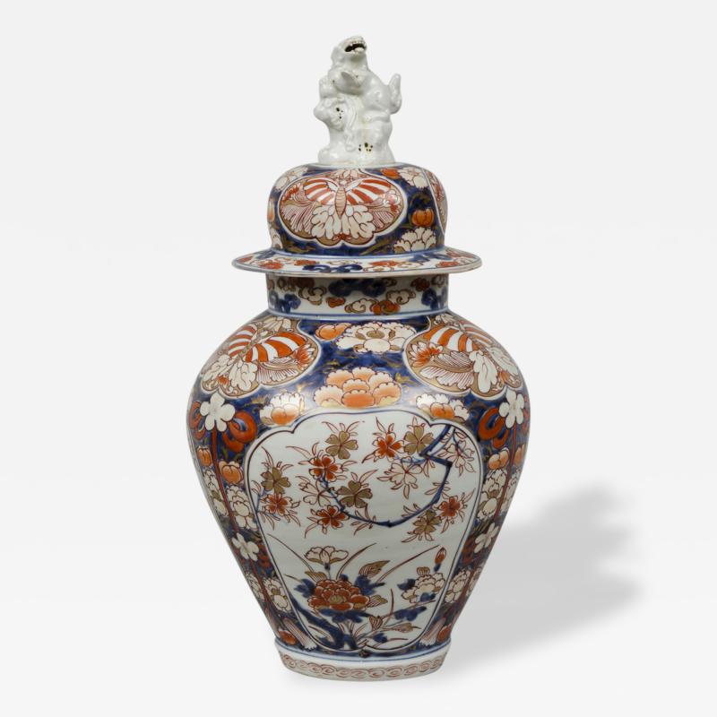 Early Japanese Imari Vase and Lid Circa 1720