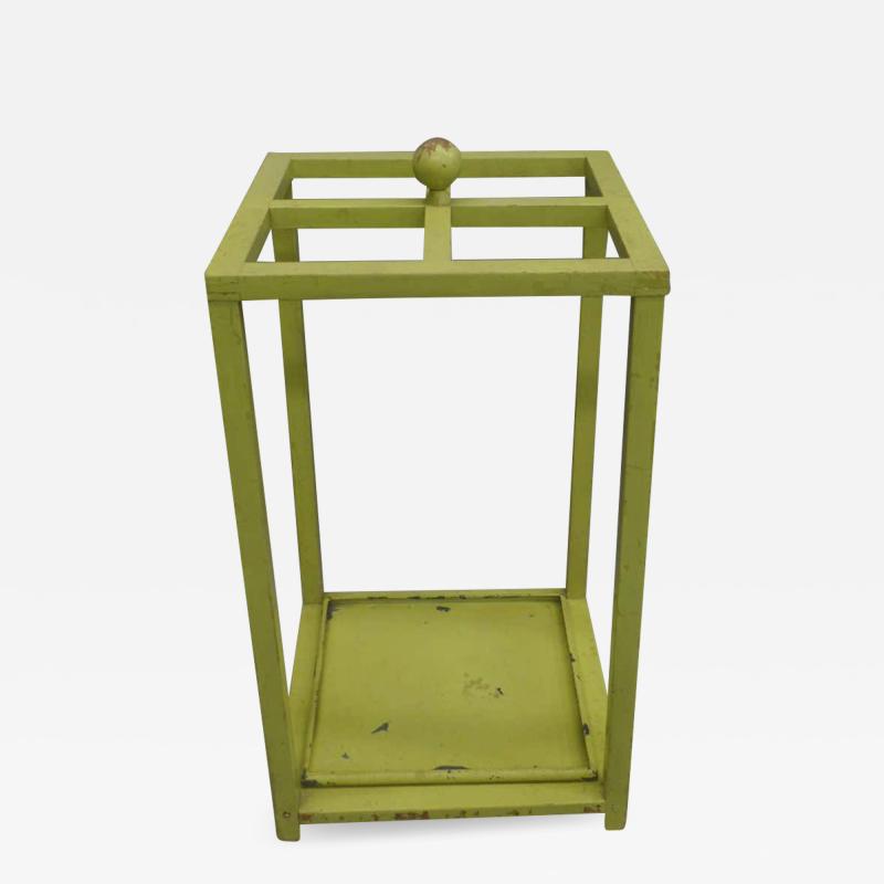 Early Modernist Umbrella Stand with Original Paint