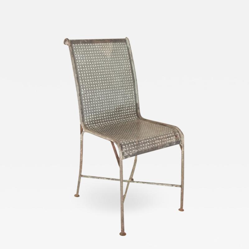 Early Perforated Iron Garden Chair