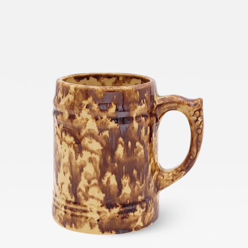 Early Stoneware Treacle Glazed Mug England 18th century or earlier
