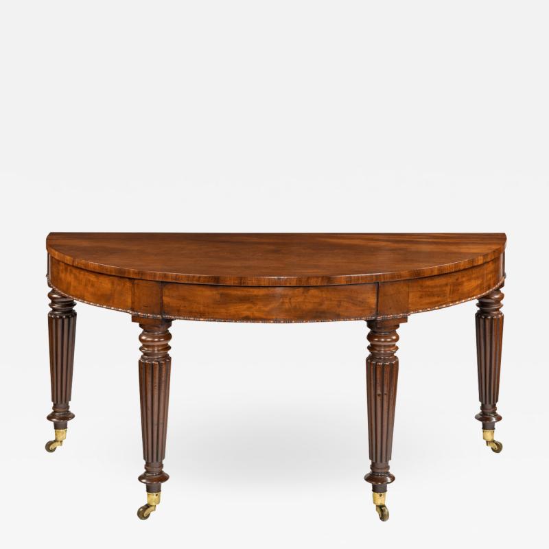 Early Victorian mahogany console tables attributed to Gillows