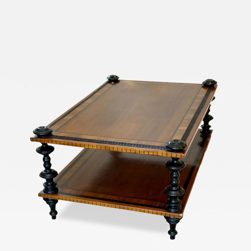 Ebanista Spanish Colonial Inlaid Cocktail Table
