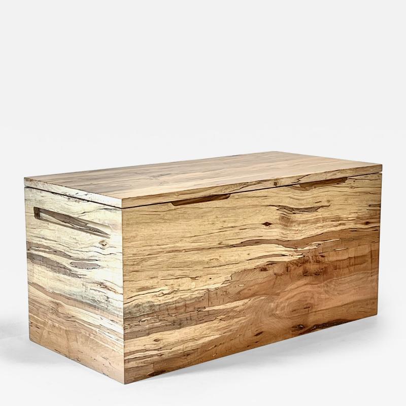 Eben Blaney Spalted Maple Storage Chest Coffee Table