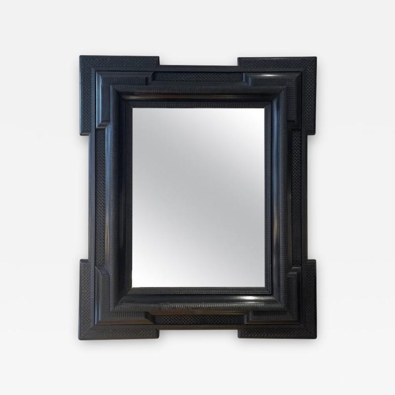 Ebonised Ripple Frame Mirror