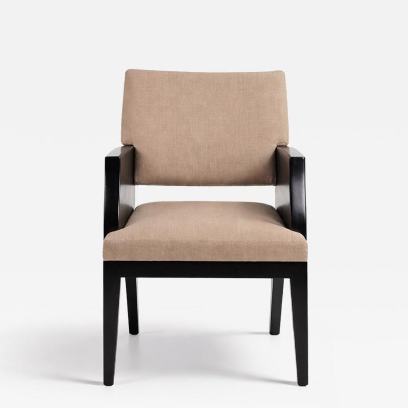Ebony Wood Armchair or Side Chair in the style of Christian Liaigre