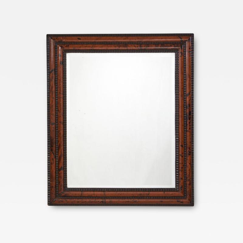 Ebony and Faux Tortoise Mirror
