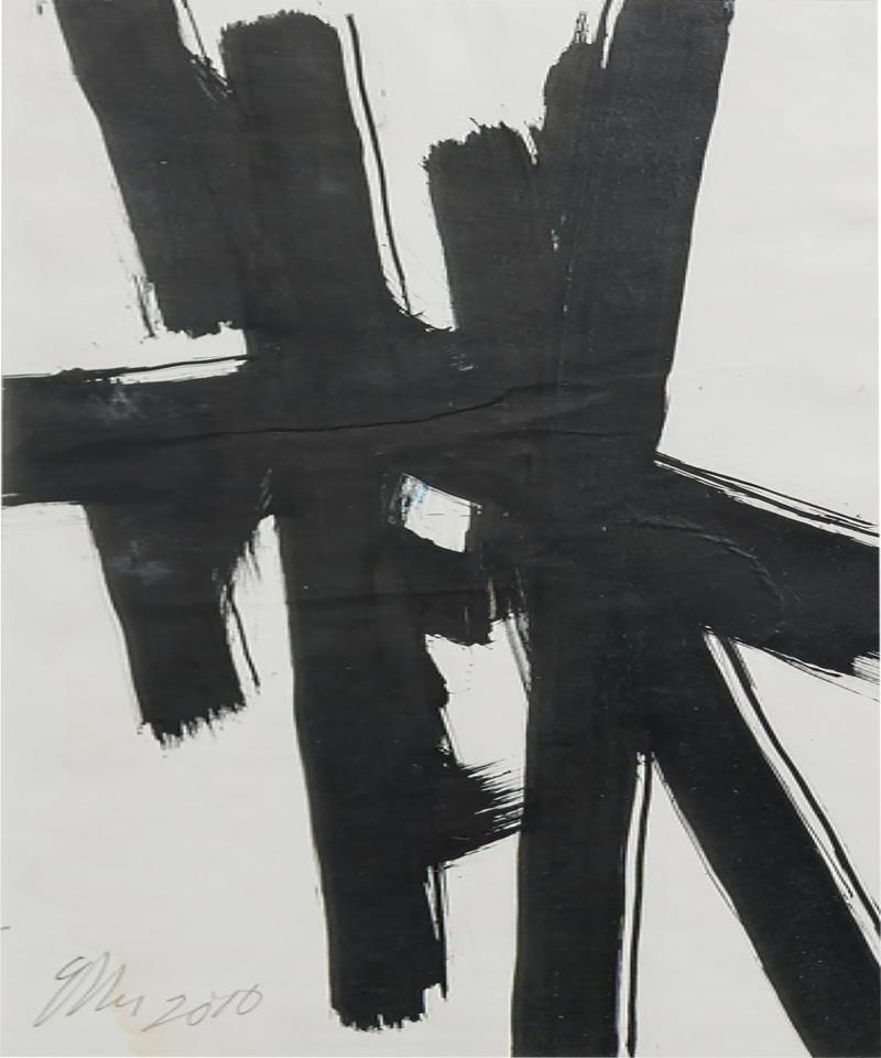 Ed Eller Contemporary American Abstract Painting Titled Bold Strokes II 