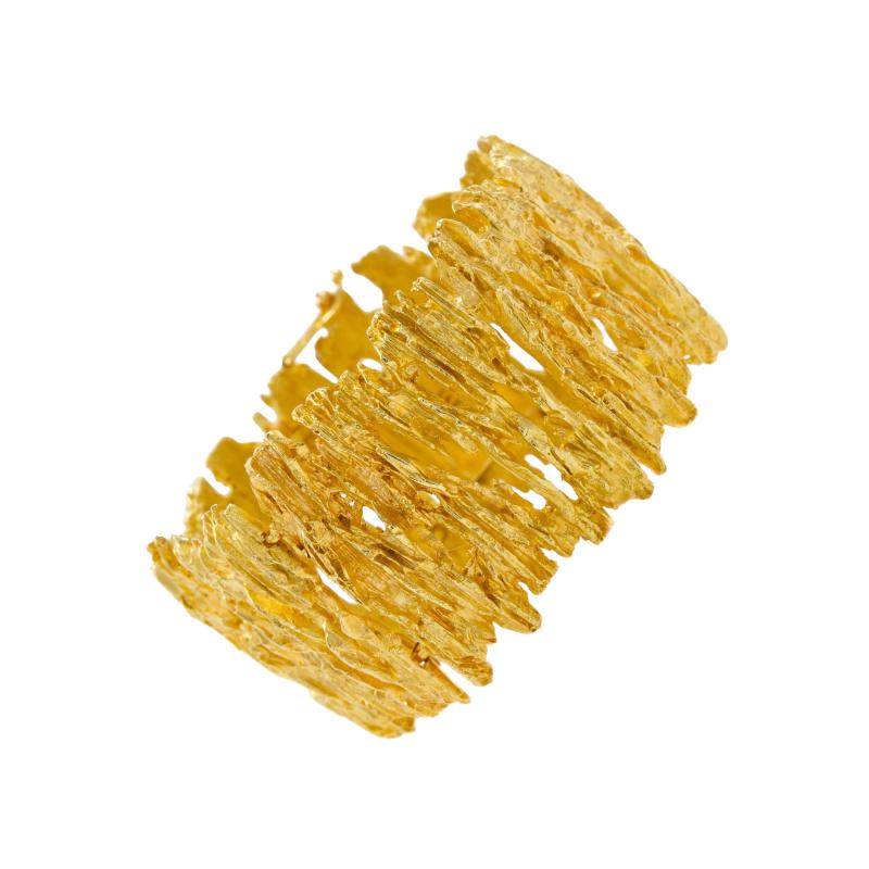 Ed Wiener Organic Modernism 14K Solid Yellow Gold Bracelet