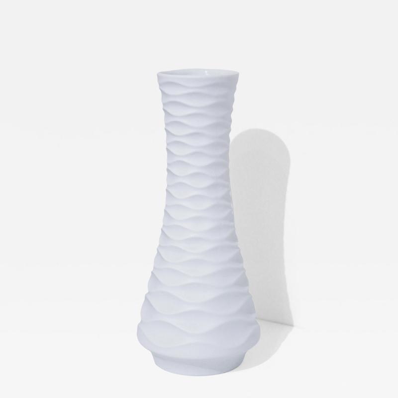 Edelstein White Porcelain OP Art Vase