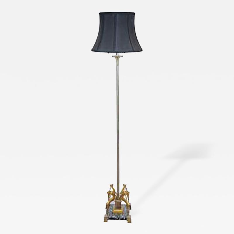 Edgar Brandt Art Deco Floor Lamp in the manner of Edgar Brandt