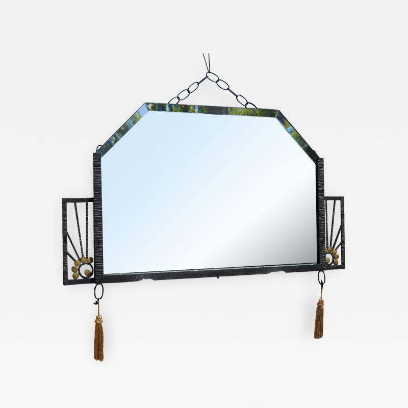 Edgar Brandt Deco Mirror in the style of Edgar Brandt