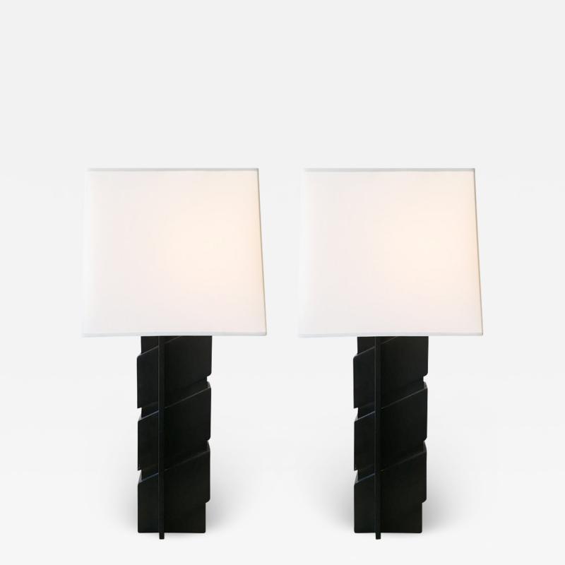 Edith Norton Pair of Custom Lamps