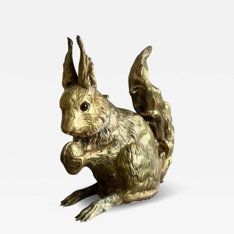 Edizioni Molto Brass Bottle Holder Squirrel Molto Editions