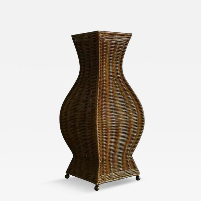 Edizioni Molto Pagoda lamp in hand woven rattan Molto Editions