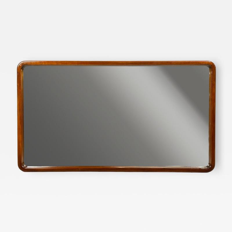 Edmond J Spence Large Wall Mirror Walnut Sweden 1950s