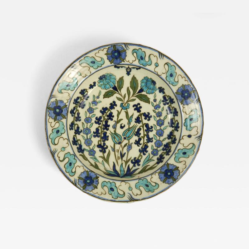 Edmond Lachenal Lachenal Iznik Earthenware Dish France signed