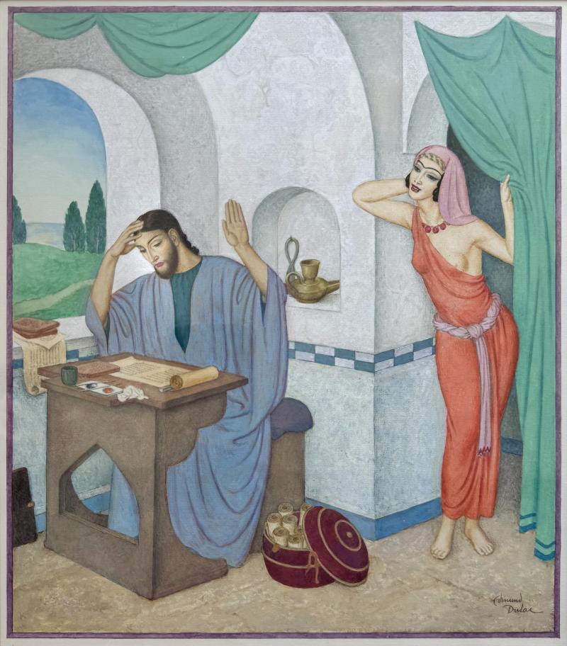 Edmund Dulac Seductive Women of the Bible Original Artwork