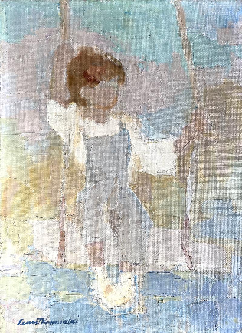 Edmund Ernest Kosmowski Child on a Swing 