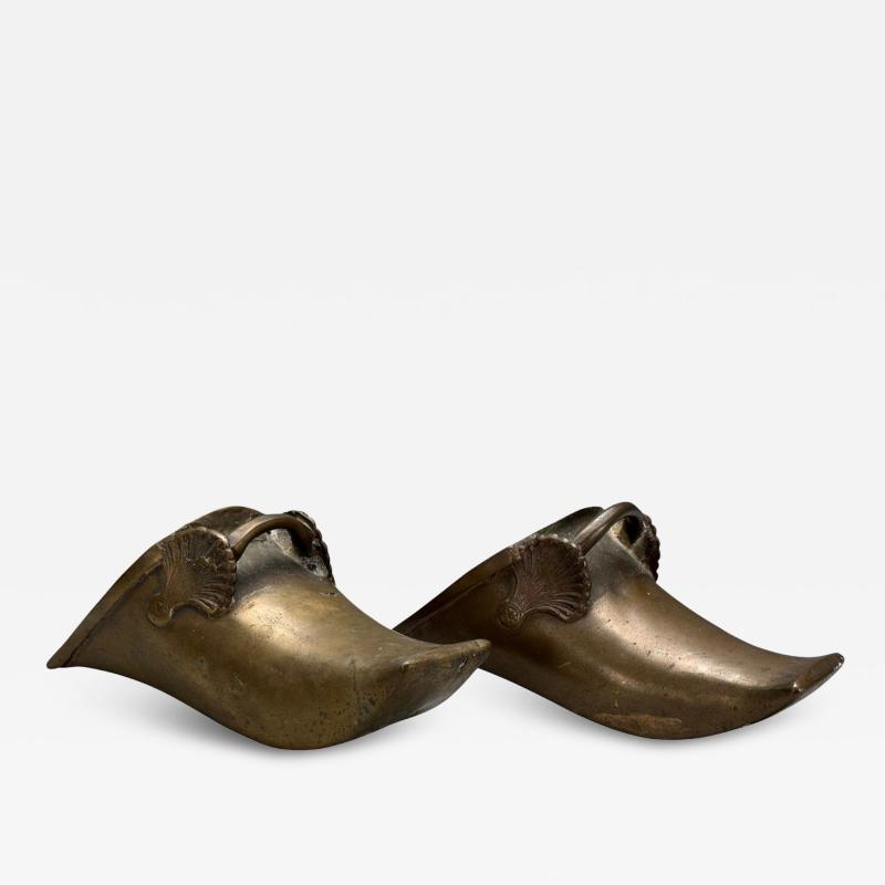 Edo Period Bronze Japanese Samurai Stirrups Japan 18th c 
