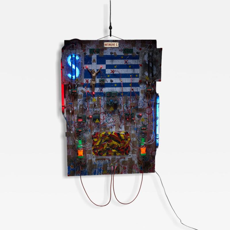 Eduard Van Giel The German Bouzoukys Mixed Media Light Sculpture by Eduard Van Giel 2021