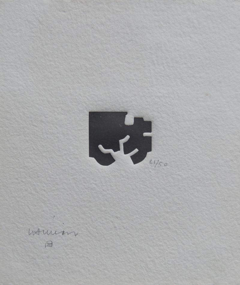 Eduardo Chillida Small Framed Abstract Print by Eduardo Chillida 21 50