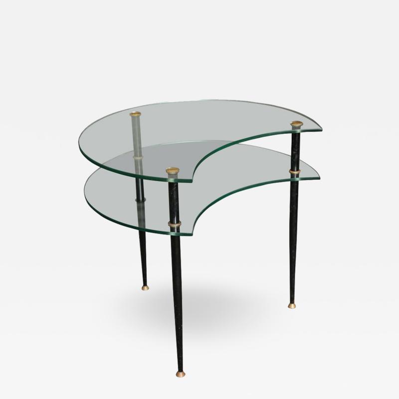 Eduardo Paoli Stylish Side Table made in Italy 1960 by Vitrex designed by Eduardo Paoli