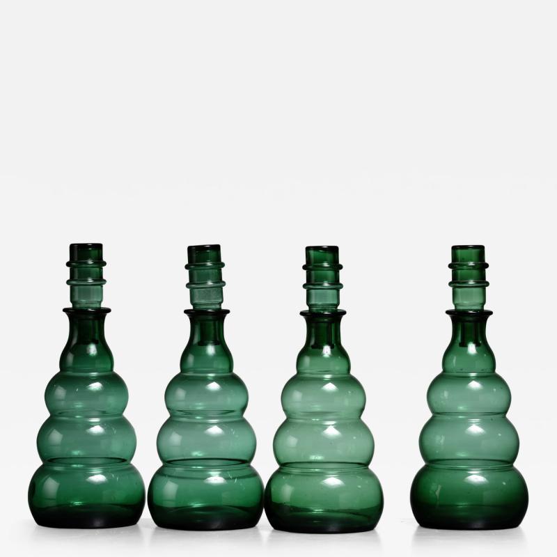 Edvin Ollers Edvin Ollers set of 4 glass carafes