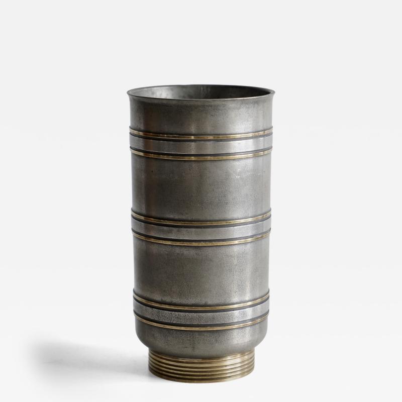 Edvin Ollers Pewter vase by Edvin Ollers