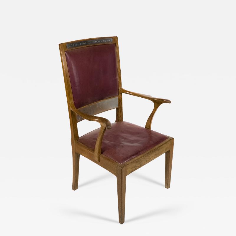 Edward Barnsley Edward Barnsley Commissioned by G H J Morris An Arts Crafts Cotswold armchair
