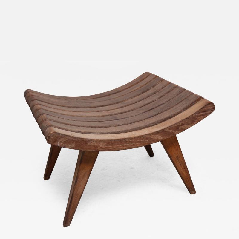 Edward Durell Stone Oak Bench by Edward Durell Stone for Fulbright Furniture