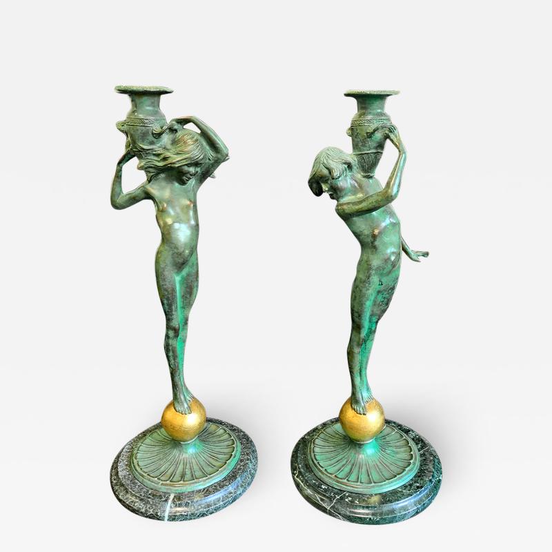 Edward Francis McCartan Sprites with Amphorae by Edward McCartan 1879 1947 USA bronze circa 1920s