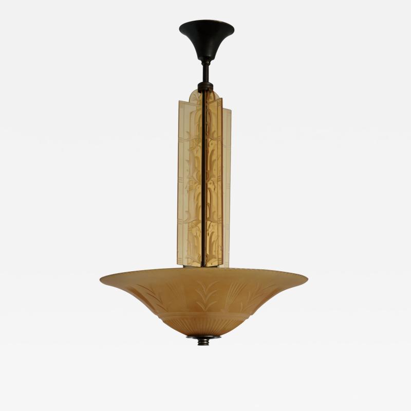 Edward Hald A chandelier by Edward Hald for Orrefors