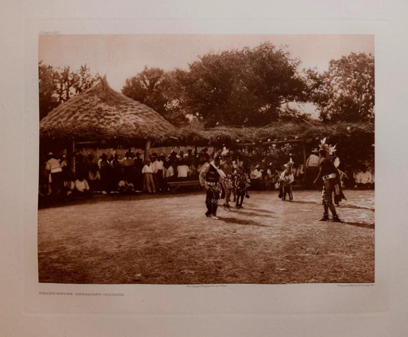 Edward S Curtis EDWARD S CURTIS 1868 1953 GRASS HOUSE CEREMONY WICHITA PL 655