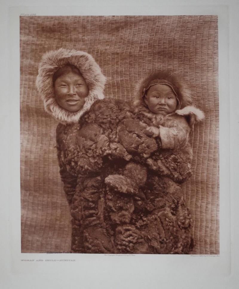 Edward S Curtis EDWARD S CURTIS 1868 1953 NUNIVAK WOMAN CHILD PL 694