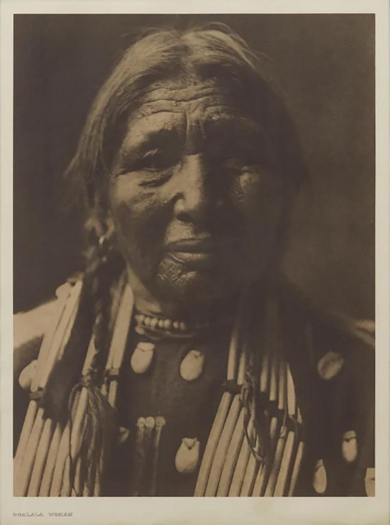 Edward S Curtis Ogalala Woman by Edward S Curtis 1908