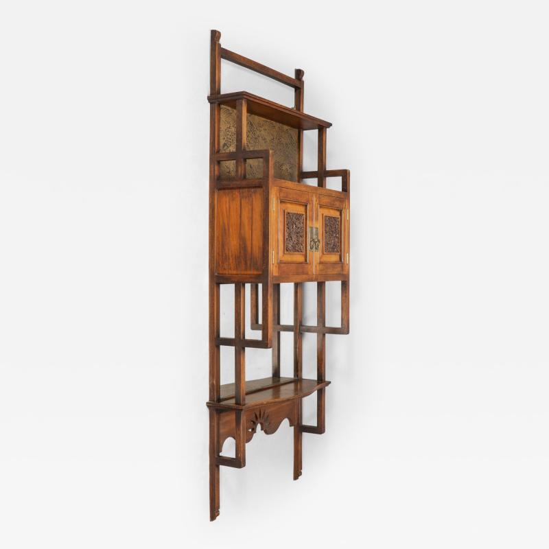Edward William Godwin E W Godwin An Anglo Japanese Walnut Wall Cabinet