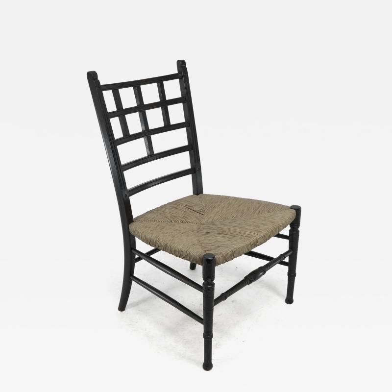 Edward William Godwin E W Godwin style Of An Anglo Japanese Ebonized Side Chair