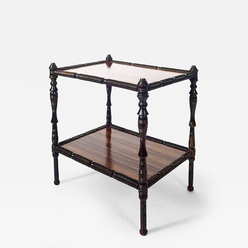 Edward William Godwin English Aesthetic Movement Macassar Ebony Petite Low Table or Stand circa 1875